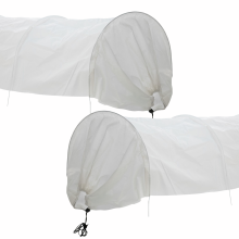 KCT Twin Pack Fleece Garden Allotment Grow Tunnel Cloche Plant Veg Protect Mesh Cover