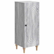 vidaXL Sideboard Grey Sonoma 33 x 34.5 x 90 cm Engineered Wood