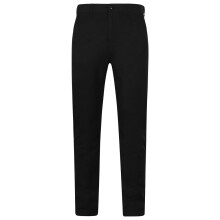 (36L, Black) Henbury Mens Stretch Flex Waistband Chino Trousers