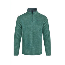 (XXL, Leaf Green) Weird Fish Mens Newark Grid Eco Friendly Quarter Zip Fleece Top