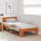 VidaXL vidaXL Bed Frame with Headboard Wax Brown 80 x 200 cm Solid Pine Wood 3
