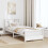 VidaXL vidaXL Bed Frame with Headboard White 90 x 190 cm Engineered Wood 2