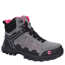 (6 UK, Grey/Fuchsia) Hi-Tec Mens V-Lite Explorer Suede V-Lite Waterproof Hiking Boots