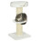 2-Tier Sisal Cat Tree with Sherpa Basket & Cream Posts 1