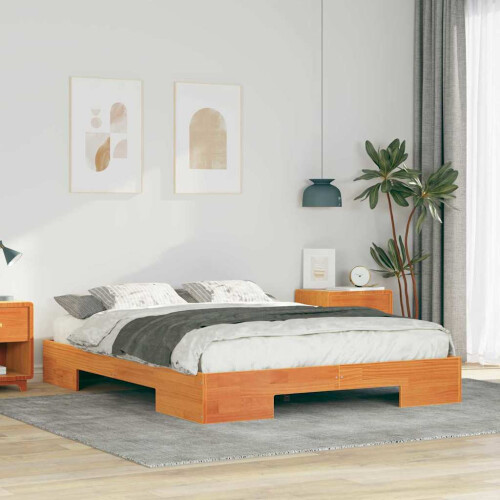 VidaXL vidaXL Bed Frame Brown 140 x 200 cm