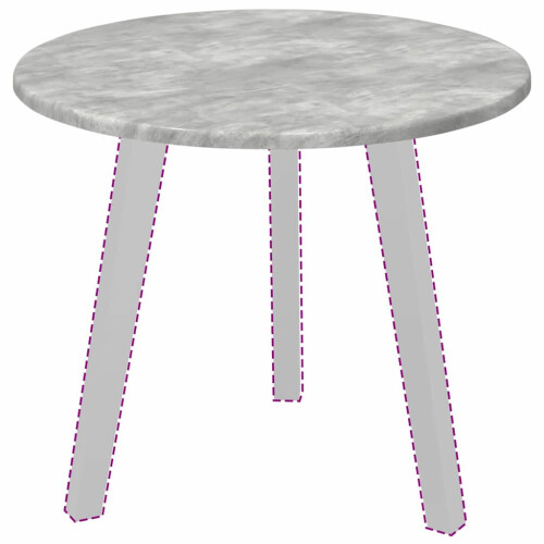 VidaXL vidaXL Table Top Concrete grey Ø 50 x 1.5 cm Engineered Wood 2