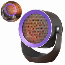 Chauffage d'appoint portable en céramique de 400 W avec 2 niveaux de chauffage, thermostat, protection contre la surchauffe, arrêt automatiq