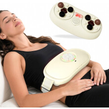 Appareil de massage abdominal rechargeable pour soulager les ballonnements, les sensations de lourdeur et les reflux, massage par pétrissage