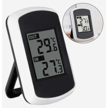 Thermomètre numérique sans fil intérieur/extérieur avec écran LCD, moniteur de température portable et précis pour la maison et la météo