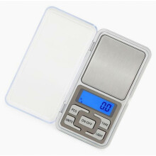 Balance de cuisine numérique en acier inoxydable 200 g/0,01 g avec écran LCD, fonction tare et piles incluses