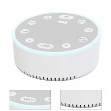 Machine à sons pour le sommeil de bébé rechargeable et portable, 6 sons apaisants et bruit blanc avec veilleuse, fonctionne sur piles.