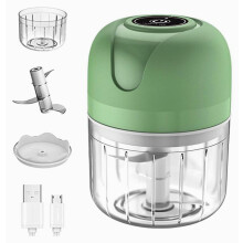 Mini hachoir électrique 250 ml, hachoir à ail, robot culinaire pour légumes et aliments pour bébés, rechargeable par USB
