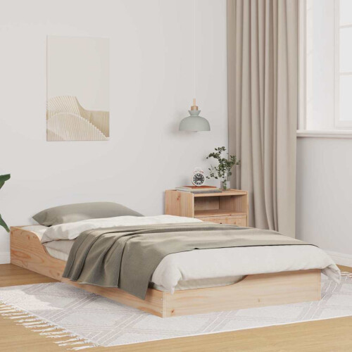 VidaXL vidaXL Bed Frame Brown 80 x 200 cm Solid Pine Wood