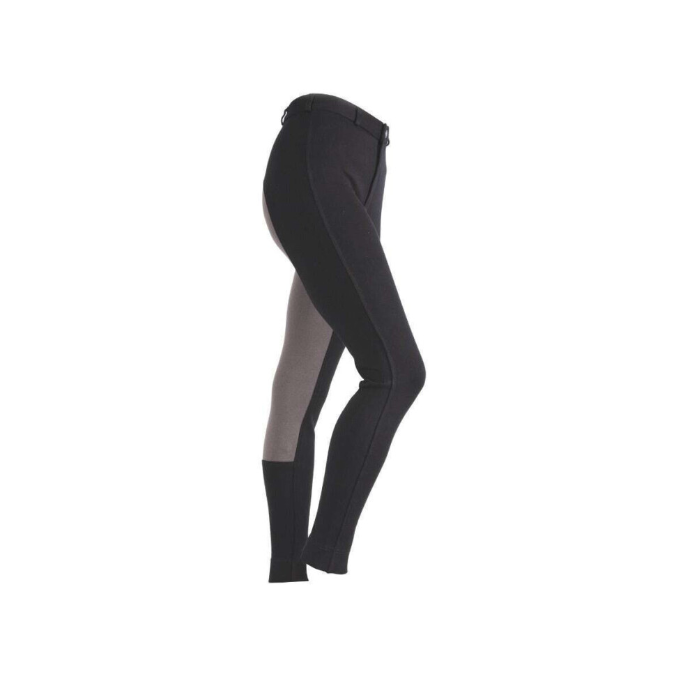 Photos - Climbing Gear Wessex   Womens/Ladies Two Tone Jodhpurs (6 UK R, Black/Grey)