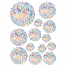 Lot de 39 autocollants arc-en-ciel pour fenêtres et portes vitrées, pour la sécurité des oiseaux.