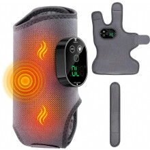 Appareil de massage des pieds 3 en 1, support de cheville chauffant portable sans fil avec chaleur et vibration, 3 modes