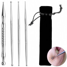 Ensemble de 4 stylos d'acupression en acier inoxydable, massage des points de déclenchement pour la nuque, le dos et les épaules, design erg