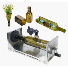 Ensemble coupe-bouteilles en verre, outil de découpe DIY avec 5 roulettes de support et lames diamantées en tungstène pour vin, bière, fouet