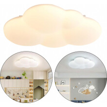 Plafonnier LED nuage à intensité variable, veilleuse ultra-mince 24 W avec fonction mémoire pour chambres d'enfants