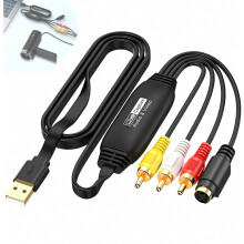 Carte d'acquisition vidéo VHS vers USB 2.0, convertisseur audio/vidéo numérique VHS pour Mac, XP, Windows 7/8/10/11