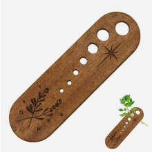 Éplucheur à herbes en bois pour persil, coriandre et autres herbes aromatiques, outil de cuisine en bois de noyer pour les chefs amateurs et
