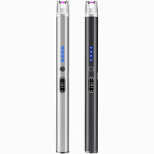 Lot de 2 briquets à arc électrique, rechargeables par USB, coupe-vent, idéaux pour les bougies et les cuisinières à gaz.