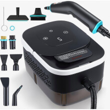 Nettoyeur vapeur 3500 W, pression de 4 bars, réservoir de 1250 ml, 6 modes vapeur, kit de 8 accessoires pour la cuisine, la salle de bain et