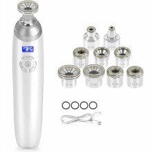 Appareil de microdermabrasion diamant pour le nettoyage du visage, outil de beauté professionnel rechargeable par USB pour un soin de la pea