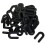 Tile Leveling System Tile Spacer 1/4 Inch, Horseshoe Spacer U Shape Plastic Tile Leveling Clip, 200PCS 3