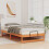 VidaXL vidaXL Bed Frame Brown 100 x 200 cm Solid Pine Wood 4