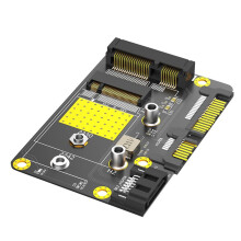 Adattatore Msata/M.2 NGFF SSD un Doppio SATA3 Adattatore M.2/MSATA un Adattatore M.2 NGFF MSATA SSD un SATA3.0 da 2,5 Pollici