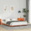 VidaXL vidaXL Bed Frame Wax Brown 140 x 220 cm Solid Pine Wood 1
