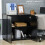 Two-Tier Locking Office Storage Cabinet - Black 4