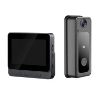 Tuya Wireless Intercom Doorbell Night Vision HD 4.3in LPS-Screen Video Doorbell Camera Security Visual Doorbell