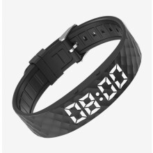 Vibrationsalarm-Armband, 8 Alarme, 30 Tage Trainingsdaten, Countdown-Timer und Stoppuhr, Fitness-Tracker