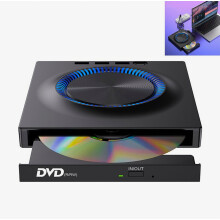 7-in-1 externes Blu-ray-Brennerlaufwerk, USB 3.0 und Typ-C, CD/DVD/BD-Lesen und -Brennen, SD/TF-Kartenleser, ultradünnes tragbares