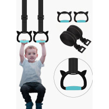 Verstelbare ABS-gymnastiekringen van 1 meter voor binnen- en buitentraining, geschikt voor kinderen en thuisoefeningen.