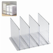Transparent Acrylic Handbag Storage Organizer, 4 Compartments, Practical Wardrobe Shelf for Bags and Purses