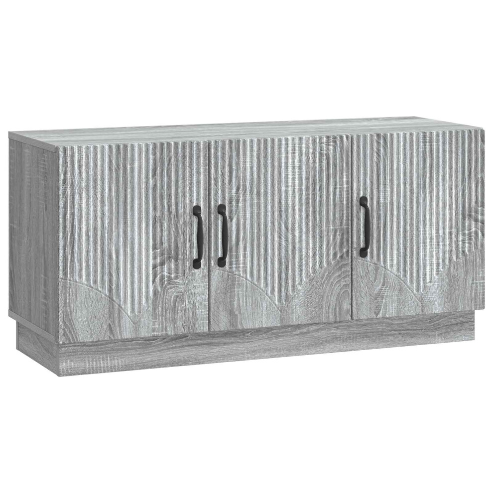Vidaxl Tv Cabinet Grey Sonoma 99 X 34.5 X 47 Cm Engineered Wood