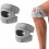Patella Knee Strap 2 Pack, Adjustable Support Band, Silicone Pad, Breathable, for Sports and Training, Grey 1