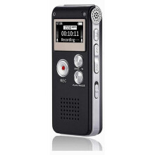 Digital Voice Recorder, 16GB Mini Recorder with Playback, USB Rechargeable MP3 Player for Lectures and Recordings