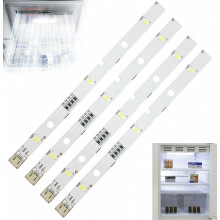 LED Fridge Light Bar Set of 2, 16 cm Cold White Replacement, Easy to Install, Durable Clear LED Lighting for Refrigerato