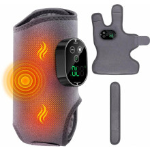 Foot Massage Device, 3-in-1 Foot Revive Massager, Wireless Portable Heated Ankle Brace, Heating and Vibration, 3 Modes