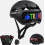 Smart Bicycle Helmet with Rear LED Display, App Programmable DIY Helmet with Remote Control 1