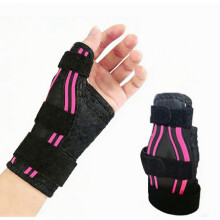 Adjustable Right Hand Thumb Support with Metal Reinforcement and Padding for Thumb and Wrist Relief, Sports and Office