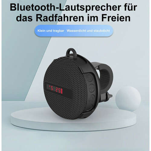 Bluetooth Bike Speaker with Speed Display and Handlebar Mount, Portable Wireless Audio Speaker 1