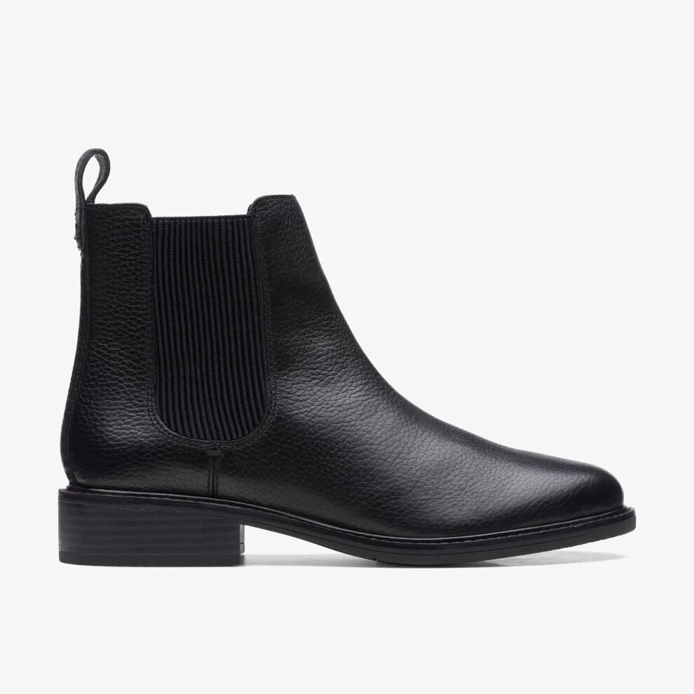 Clarks (Standard, 3 (Adults')) Cologne Arlo Black Leather