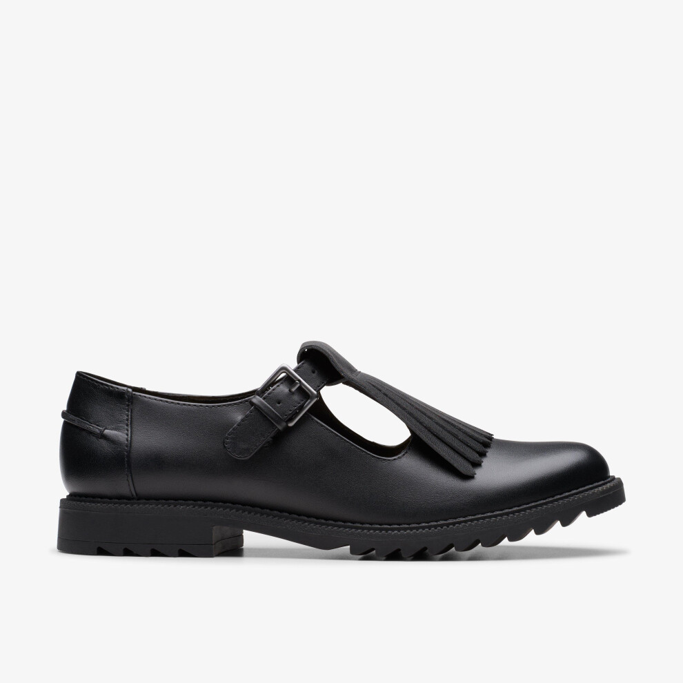 Clarks (Standard, 7 (Adults')) Griffin Mia2 Black Leather