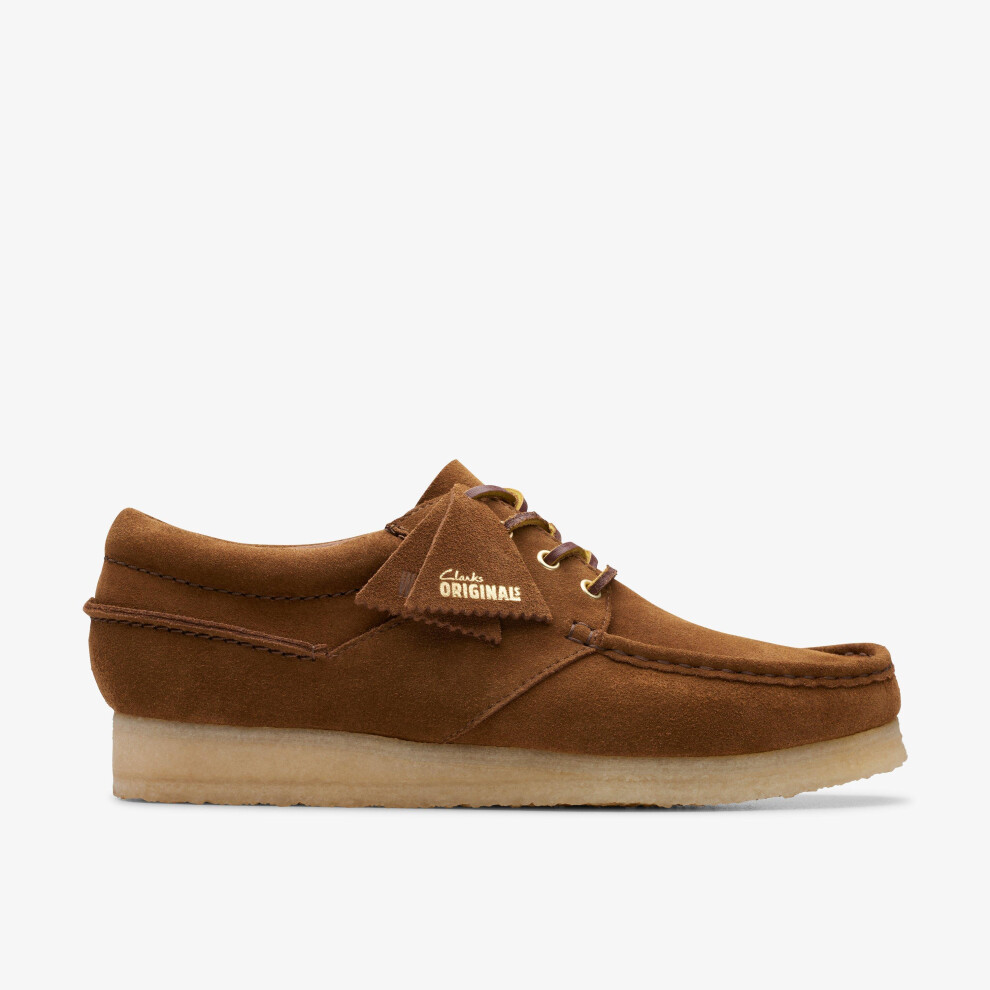 Clarks (Standard, 6.5 (Adults')) Wallabee Boat Cola Suede