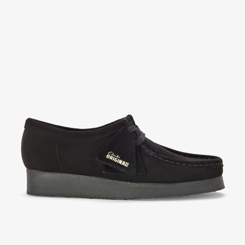 Clarks (Standard, 6.5 (Adults')) Wallabee Black Sde